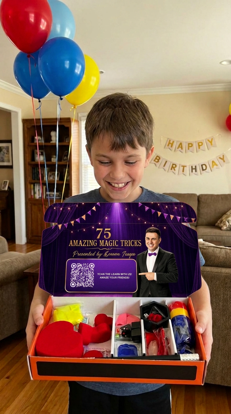 Birthday unboxing smile