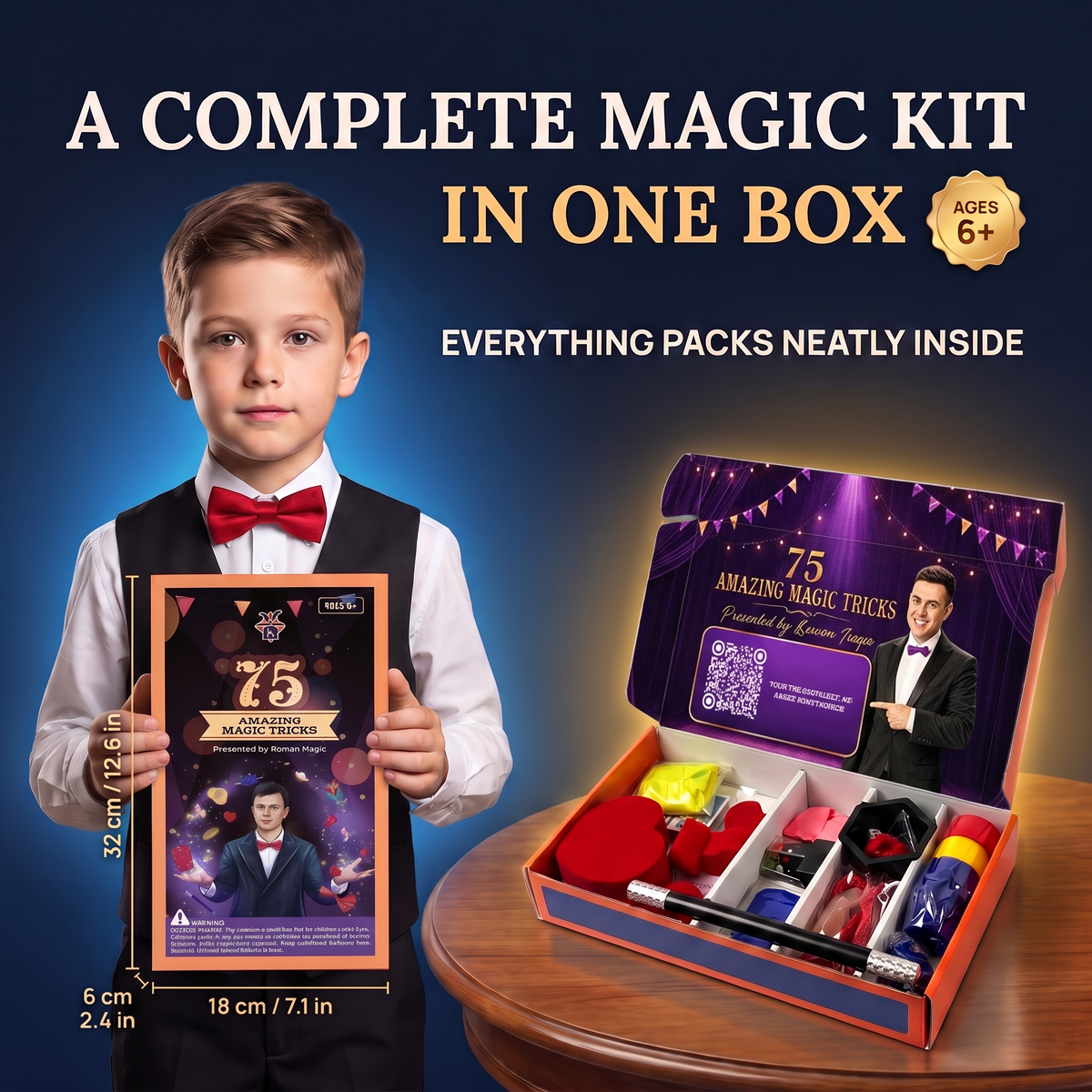 A complete magic kit in one box